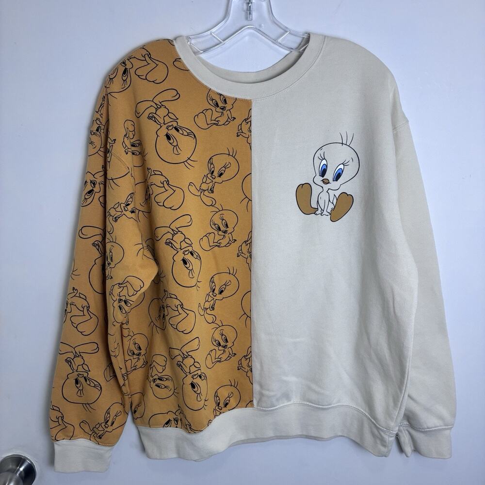 Looney Tunes Tweety Bird Sweatshirt Teen XL 15-17 Yellow